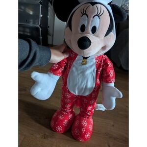Vintage Christmas Carol Teddy Bear Plush‎ Mickey Mouse
